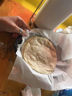 Homemade tortillas