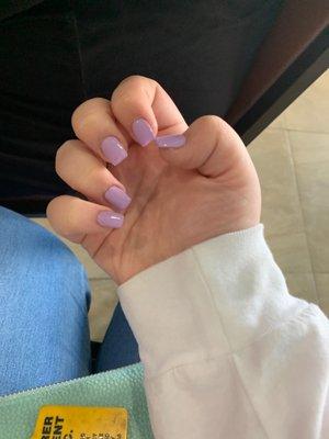 Lavender acrylics