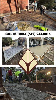 Austin, Texas - Concrete Contractor Services Ad.