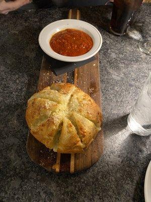 Pull apart garlic bread