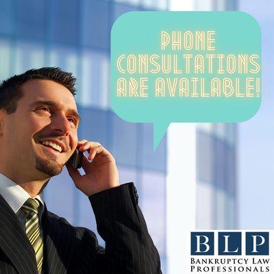 If you don't have time to come to our office, opt for a phone consult instead for your convenience.