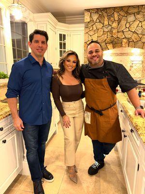 My husband and I with Chef Kelvin