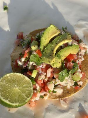 Ceviche tostada