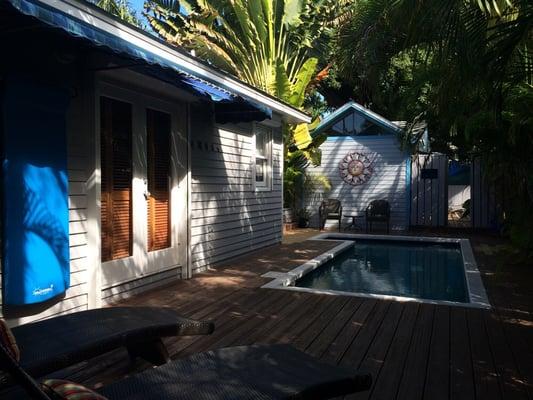 Outdoor pool. Heated to ~82F.