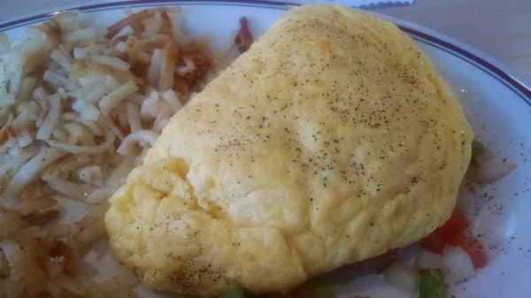 A proper omelet ( fluffy and yellow)!