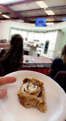 Cinnamon Rolls made during the Just the Basics Demonstration Class.