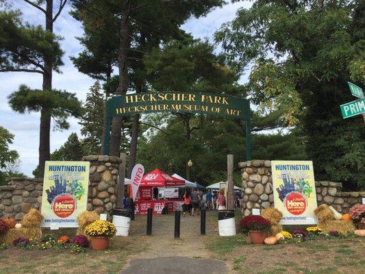 Entrance to park