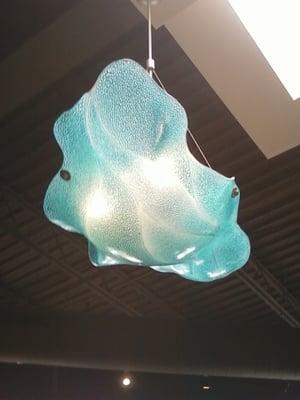 Cool light fixture, made by a local artist.