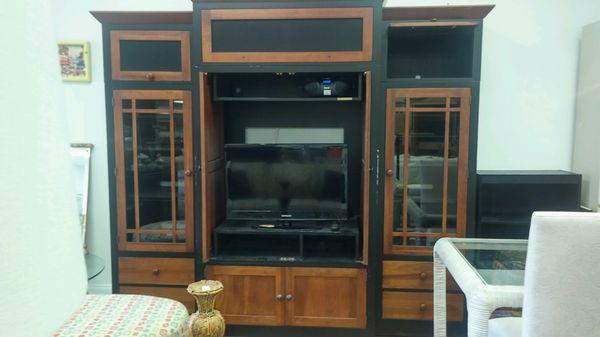 Eathan Allen entertainment center