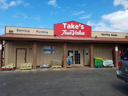 Take's True Value Hardware Store in Kaunakakai.