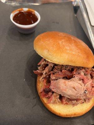 Pulled Pork Choice of BBQ Sandwich (on Bun)