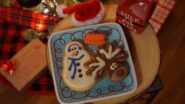 Snowman & Reindeer cookies