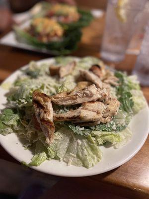 Caesar salad with chicken