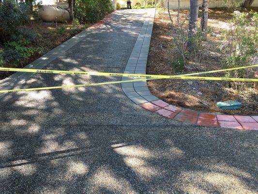 After:  Rancho Santa Fe driveway repair