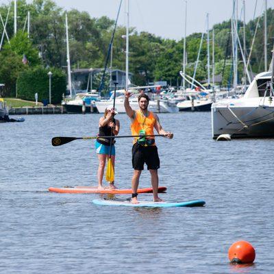 We offer lessons from certified instructors for first-time paddlers and folks in need of a refresher!