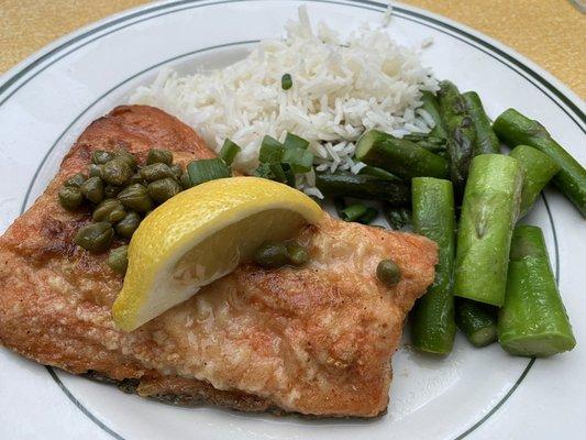 Dinner #1: salmon entrée