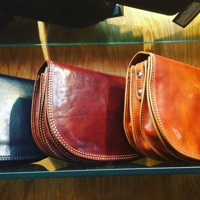 Leather handmade shoulder bags