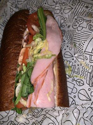 Ham sub deli station