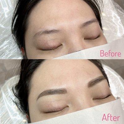 Combo-- Microblading + shading!