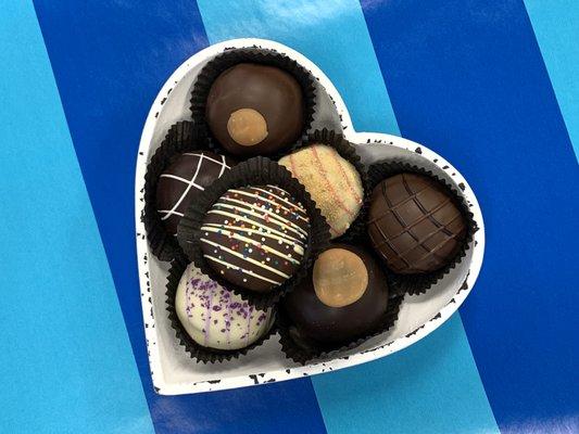 We carry a tasty variety of gourmet truffles from Spokandy, based in Spokane, WA.