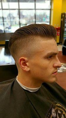 Perfect blend of men's styling and fading