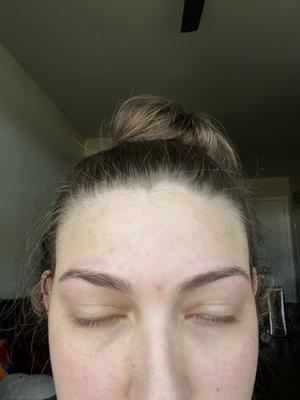 Eyebrow threading