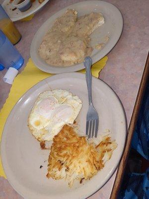 Salty biscuits and gravy