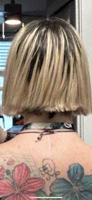 Suppose to be a straight bob