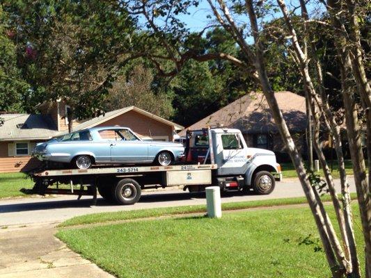 Playground towing my 65 barracuda