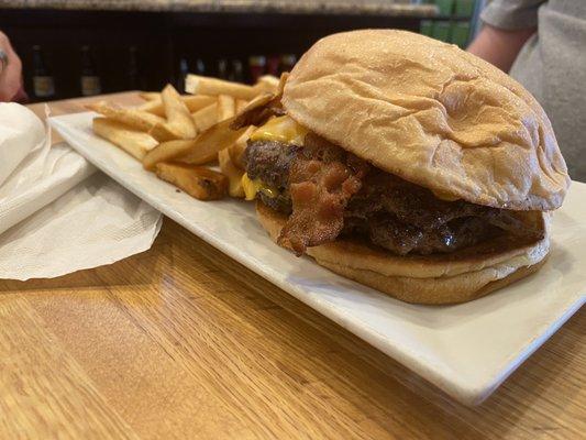 Burger Special with bacon, cheese, & fries