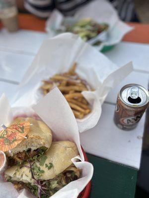 El Cubano Especial with a side of Papas Fritas