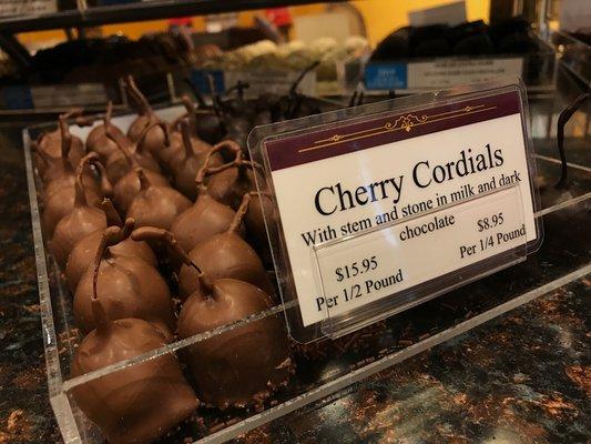 Our cherry cordials are hand-dipped at our atelier in Des Moines.