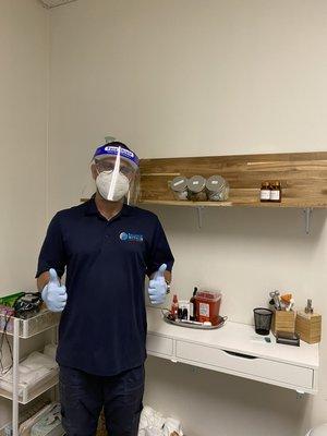 We are a COVID-19 (Corona) PPE Prepped clinic ready you treat our patients!