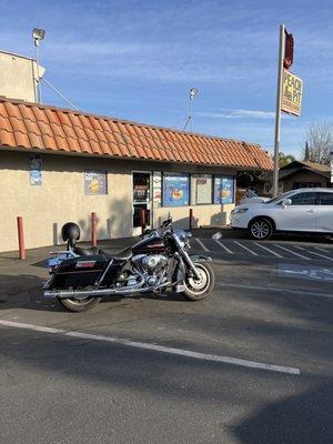 Parking lot. I like riding here as a mid point.