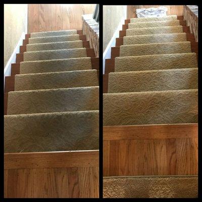 Before and After of a Stair Set