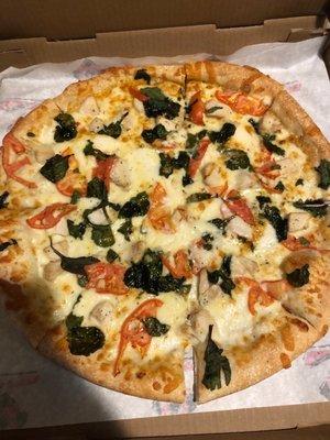 Chicken Spinach Tomato & Alfredo