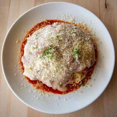 Chicken parm is a local favorite.