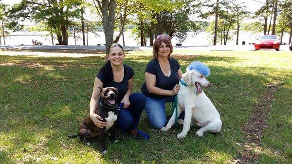 Stephanie and Leesa, the owners of Lavonia Pet Salon