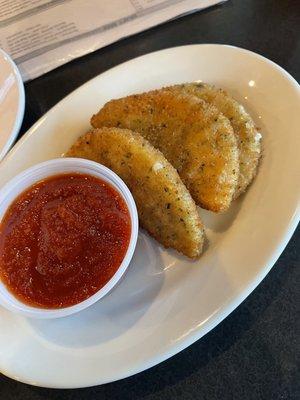 Fried Mozzarella Moons