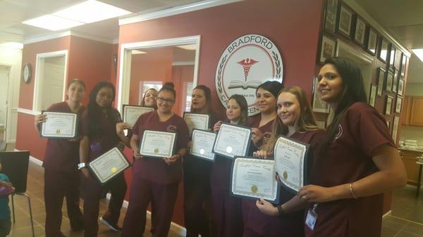 Certificate of competition of our CNA course