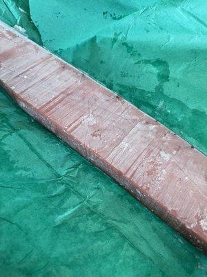 1.4 lbs frozen otoro (with skin and bones)