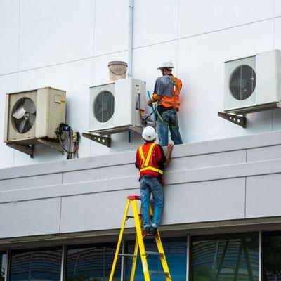 Split AC system installation