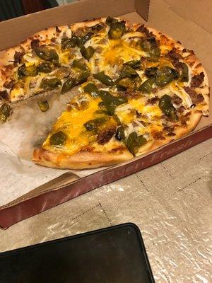 Philly Cheese Steak Pizza