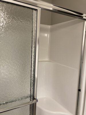 Shower doors installed by this company. No attempt and getting them straightened out.