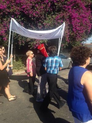 The Parade of the Torah Scrolls