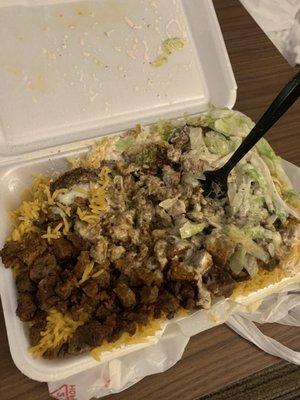 Falafel combo w lamb