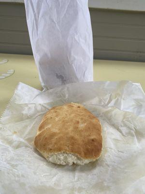 A big flaky biscuit!