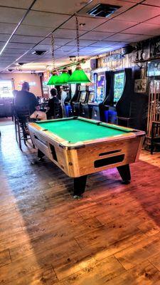 Pool table, makes it a real roadhouse