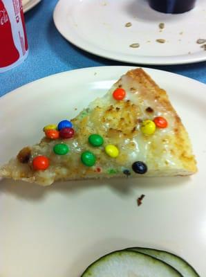 M&M pizza!  Yum!