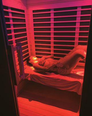 Schedule a relaxing infrared sauna session to recover after your training or anytime.